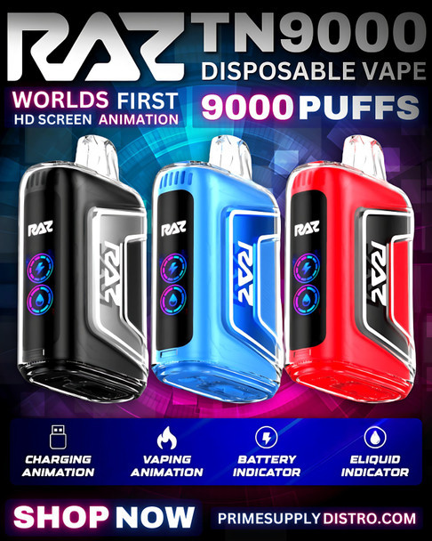 RAZ TN9000 Vape | Prime Supply Distro RAZ TN9000 Vape | Prime Supply Distro
