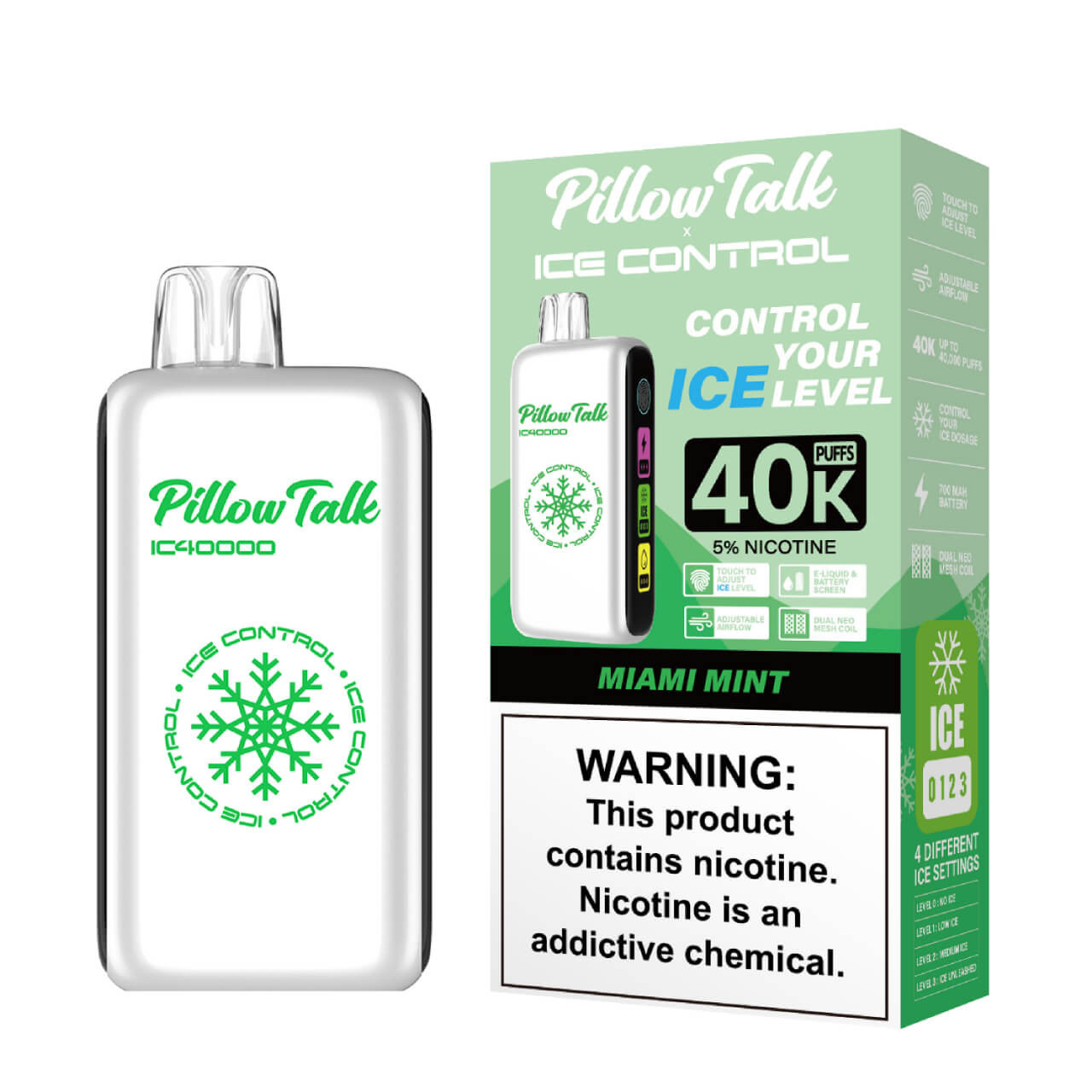 Pillow Talk Ice Control IC40000 Disposable | Prime Supply Distro Pillow Talk Ice Control IC40000 Disposable | Prime Supply Distro