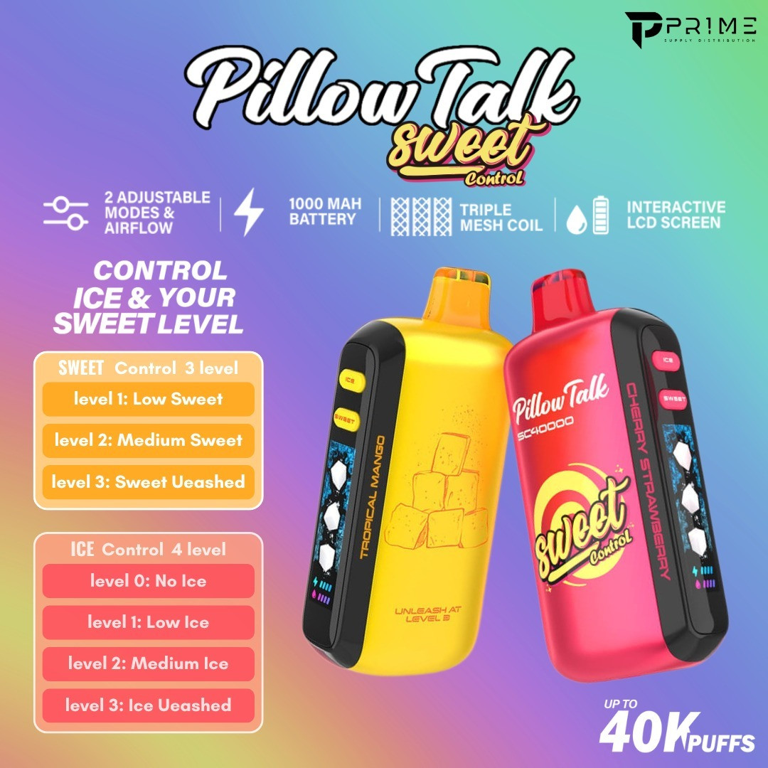 Pillow Talk Sweet Control SC40000 Vape | Prime Supply Distro Pillow Talk Sweet Control SC40000 Vape | Prime Supply Distro