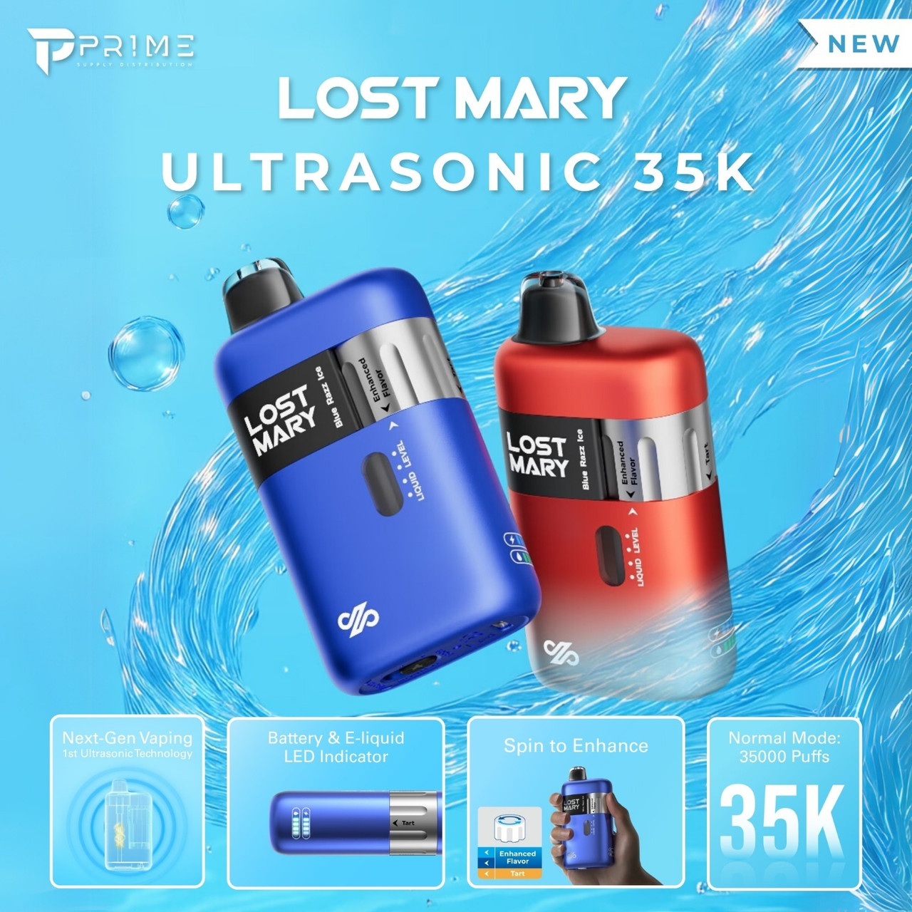 Lost Mary Ultrasonic 35K Puffs