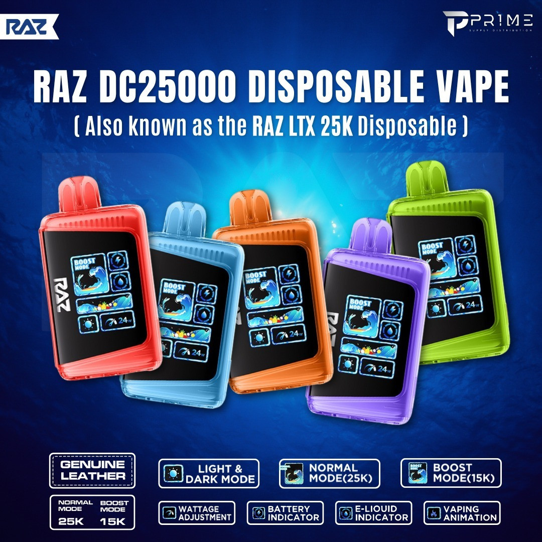 RAZ LTX DC25000 Disposable Vape 25K Texas Compliant | Prime Supply