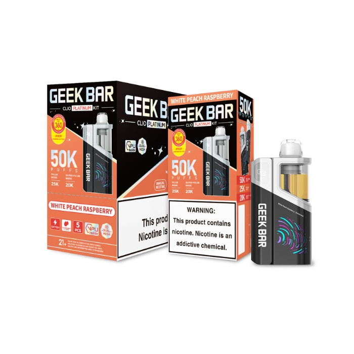 Geek Bar Clio Platinum 50K Vape Kit | Prime Supply Distro Geek Bar Clio Platinum 50K Vape Kit | Prime Supply Distro