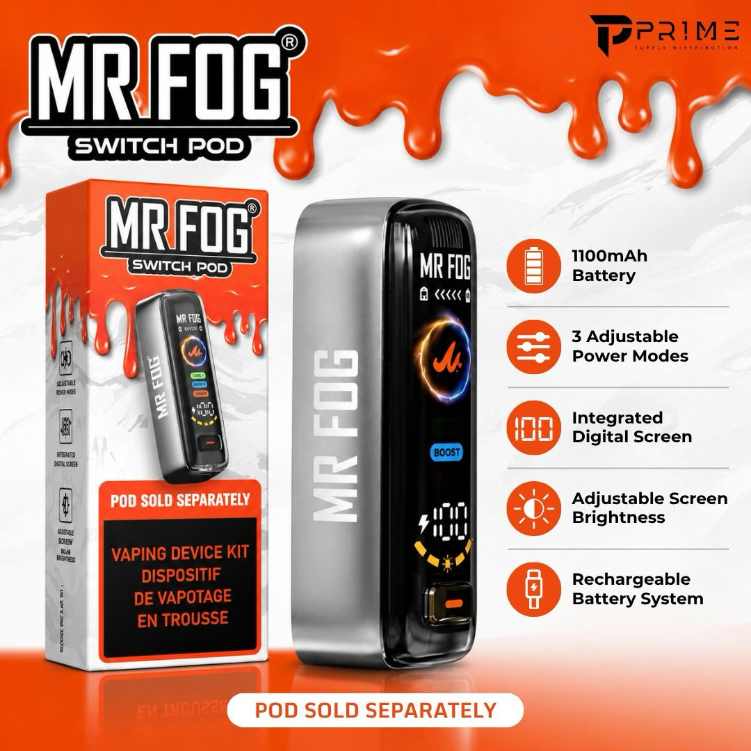 switch vape battery MR Fog Pod Zero Max 5000 Zero Brand_STLTH LOOP Choose Finish:Peachy Beige
