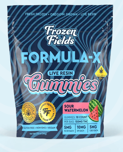 FROZEN FIELDS DELTA-9 150MG GUMMIES THCX 10 COUNT 5 PACK