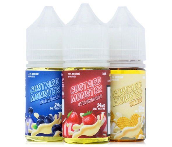 Dive into the luscious world of Custard Monster Synthetic Nicotine Salt E-Liquid,