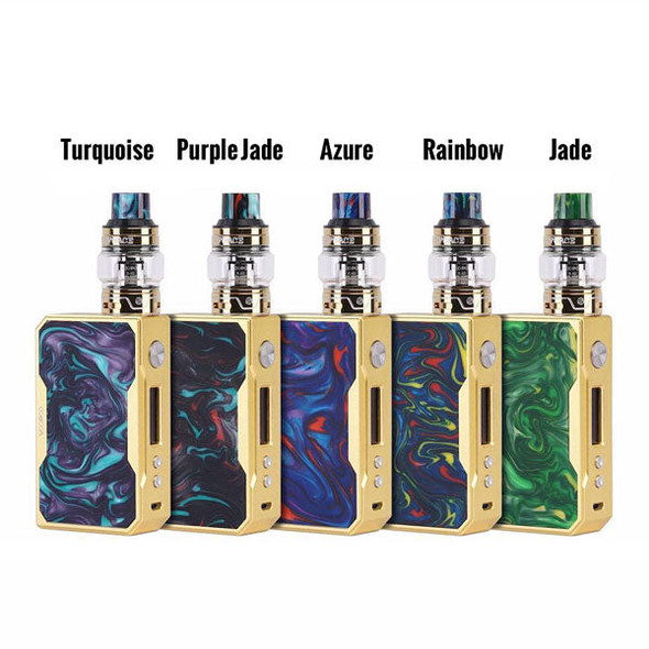 The VooPoo Black Drag 157W Mod, a high-performance vaping powerhouse with stylish black frame and vibrant resin accents. Elevate your vaping experience