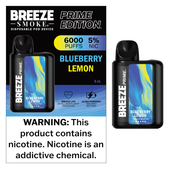 Detailed close-up of the Breeze Smoke Prime Edition's matte finish and ergonomic design. This image highlights the quality texture and comfortable grip of the disposable vape, emphasizing its user-friendly features and robust build for a lasting vaping experience.