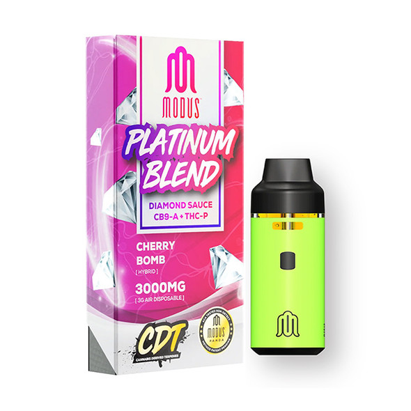 MODUS Platinum Blend Disposable 3mg 5PK - High-quality packaging showcasing the sleek design and premium branding. Ideal for highlighting the convenience and quality of these disposable vapes.