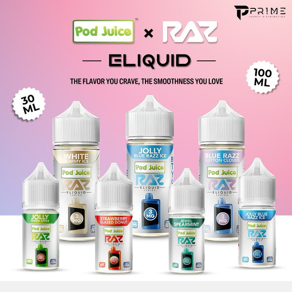 Raz x Pod Juice Nicotine Salts