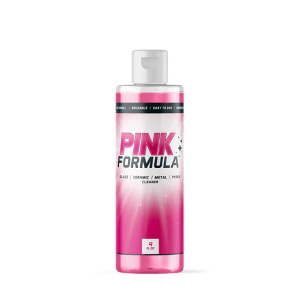 "Pink Formula OG Mini Cleaner 4oz Bottle – the perfect portable solution for fast and effective glass and bong cleaning. Ideal for travel and on-the-go use, with instant results."