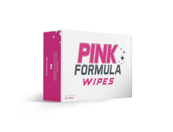 "Pink Formula Wipes – 50 GSM extra-thick, alcohol-based cleaning wipes designed for smoking accessories. Perfect for cleaning dab tools, resin, and mouthpieces, ensuring a hygienic smoking experience."