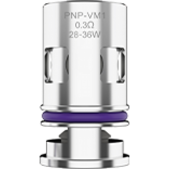 Image of VooPoo PnP VM6 Coils, featuring a low 0.15Ω resistance suitable for high wattage (60-80W) vaping. Ideal for sub-ohm enthusiasts using the DRAG X, these mesh coils provide intense cloud production and a smooth vaping experience.