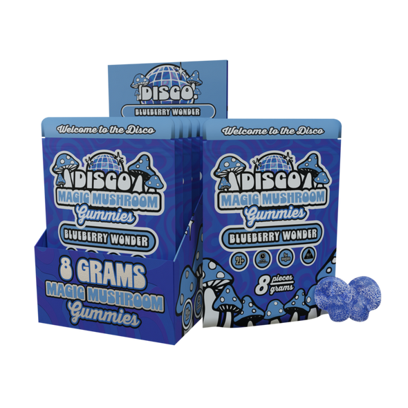 Disco Magic Mushroom Gummies 8G Blueberry wonder