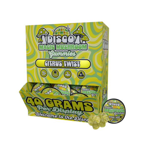 Disco Magic Mushroom Gummies Gravity Display 40G