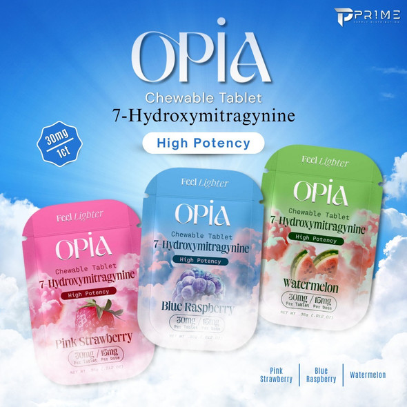 Opia 7 Hydroxy Tablets Chew 30MG features