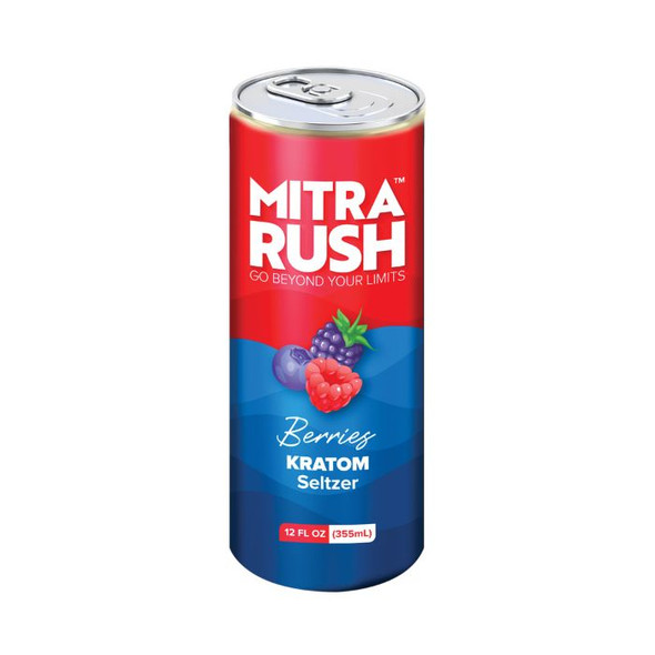 Mitra Rush Kratom Seltzer Berries