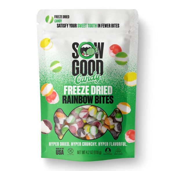 Sow Good Freeze Dried Candy Rainbow Bites Front