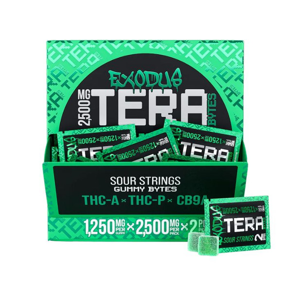 Exodus Tera Bytes Gummies 2500MG Sour Strings