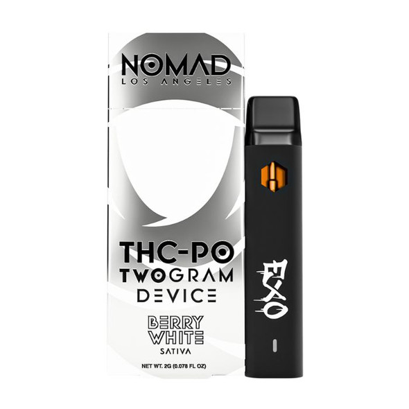 Nomad Los Angeles THC-PO Disposable Vape 2G Berry White