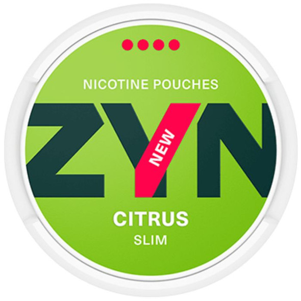 ZYN Nicotine Pouches European Slim Version Citrus Slim Flavor