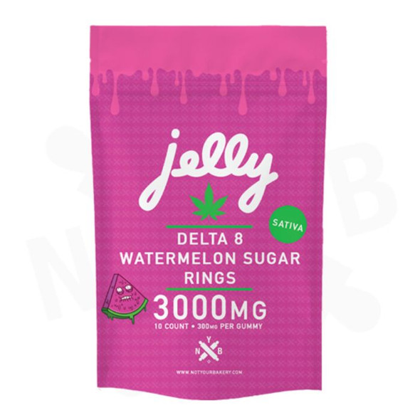 Jelly Rings Delta 8 Gummies 300MG Watermelon Sugar