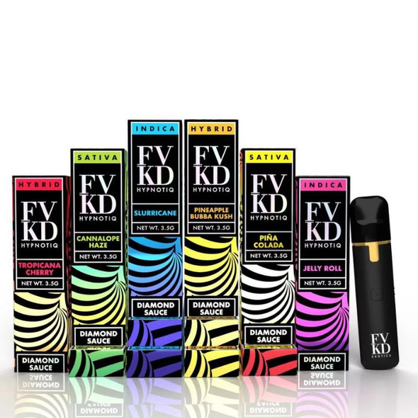 FVKD Exotics HYPNOTIQ Disposable Vape Diamond Sauce 3.5G