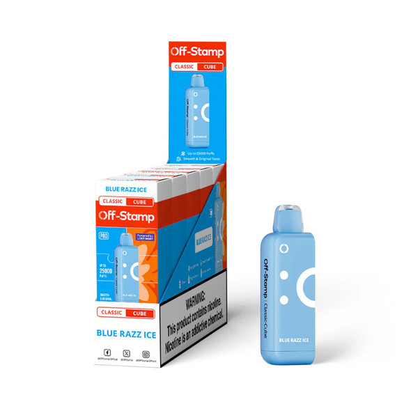 Off Stamp X-Cube Classic Disposable Pod Texas Exclusive Blue Razz Ice