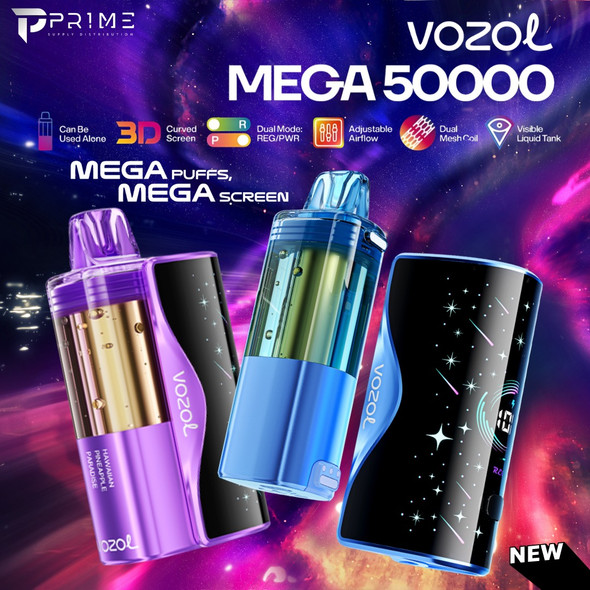 Vozol Mega 50k Vape Kit Features