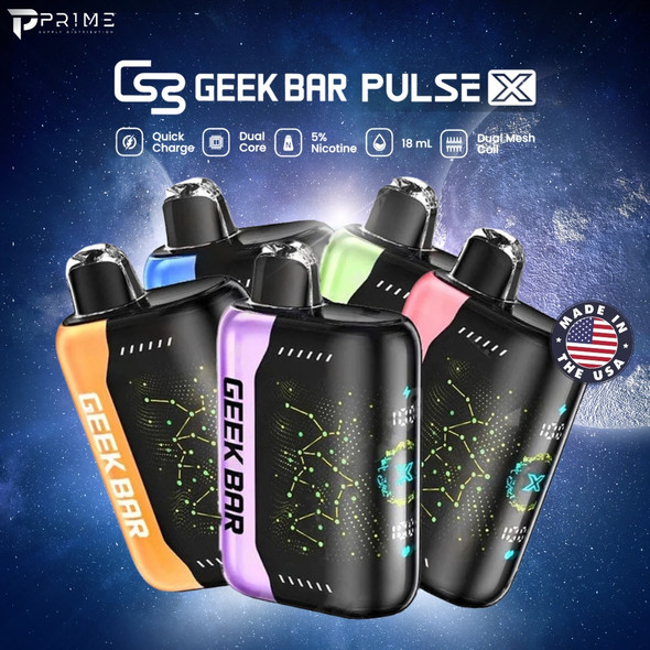 Geek Bar Pulse X 25K Vape Texas Compliant Features Made In USA