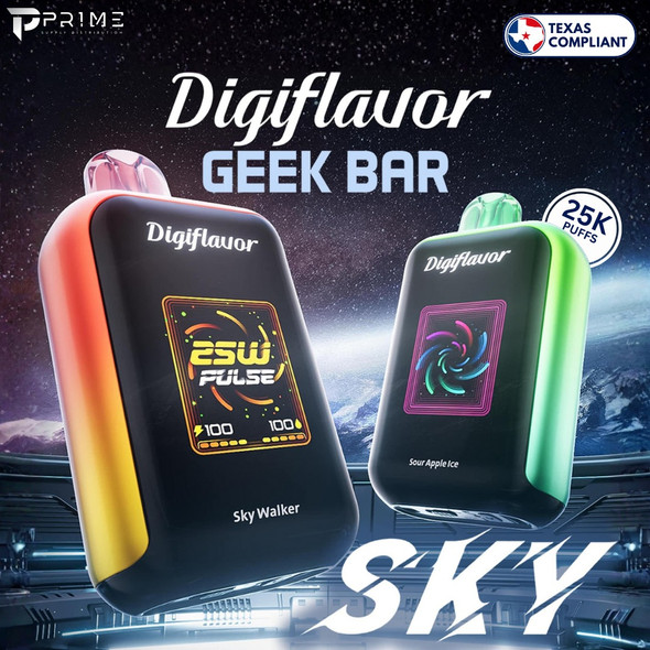 Digiflavor Sky 25K Disposable Vape Texas Compliant