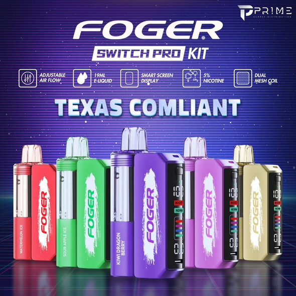 Foger Switch Pro Vape Kit Texas Compliant Features