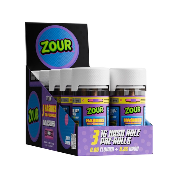 Zour Stash Hashiez THCP Hash Holes Pre Rolls 1G