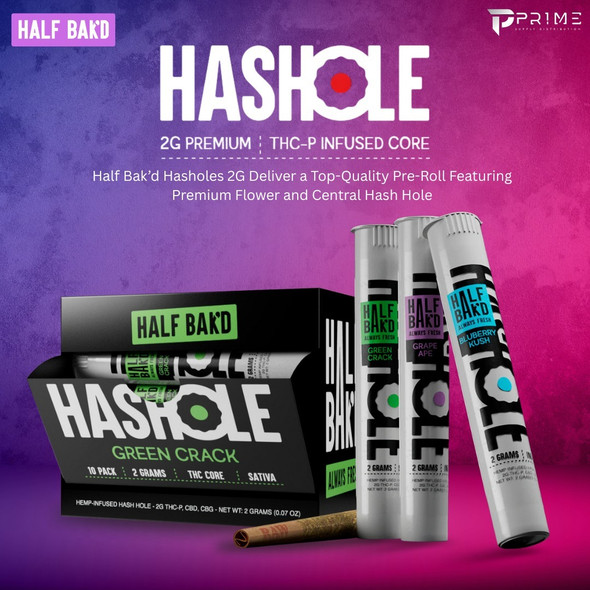 Half Bak'D Hasholes Pre Rolls 2G Features