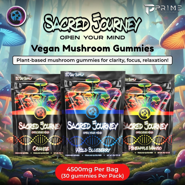 Sacred Journey Vegan Mushroom Gummies Open Your Mind Features