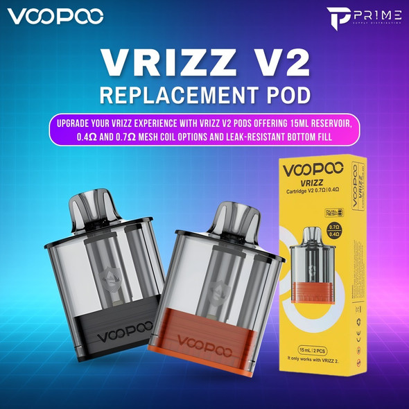 Voopoo VRIZZ V2 Replacement Pod Features