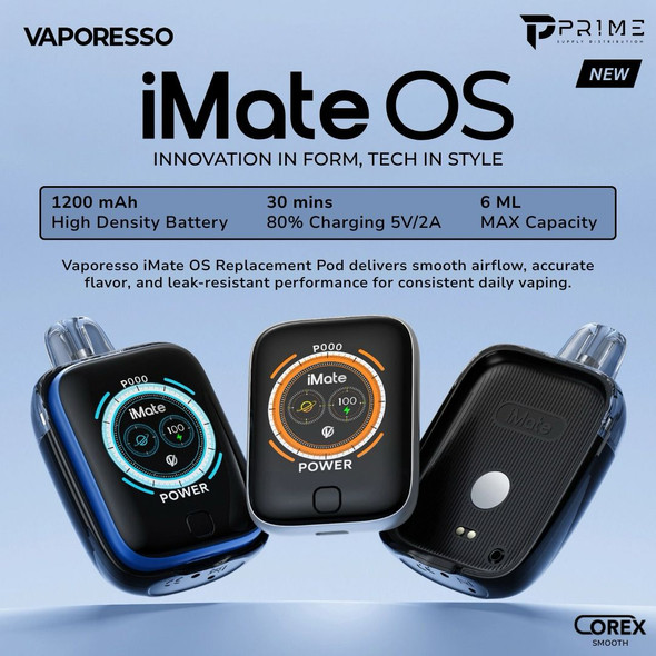Vaporesso iMate OS Pod System Features