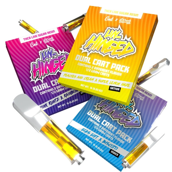 Cali Extrax x Maui Labs Unhinged Dual THCA Carts 1G Main