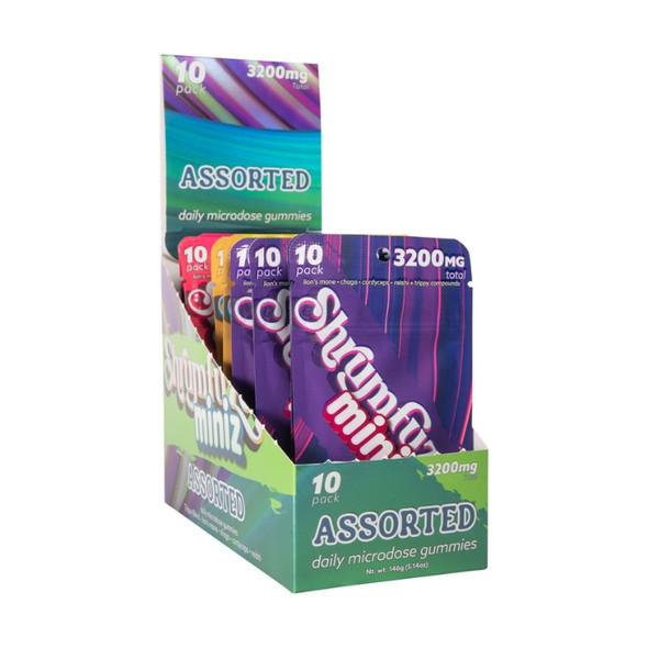 Shrumfuzed Miniz Mushroom Gummies 3200MG Assorted Gummy