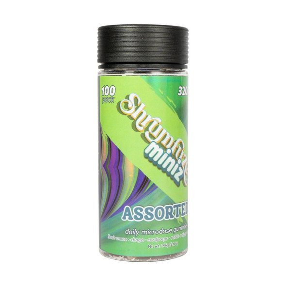 Shrumfuzed Miniz Mushroom Gummies 3200MG Jar Assorted Gummy