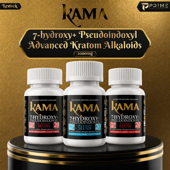 Kama 7 Hydroxy Tablets + Pseudoindoxyl 2000MG flavors Features
