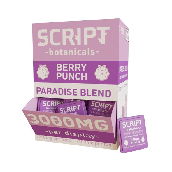 Script Cat Claw Botanical Tablets 200MG Berry Punch