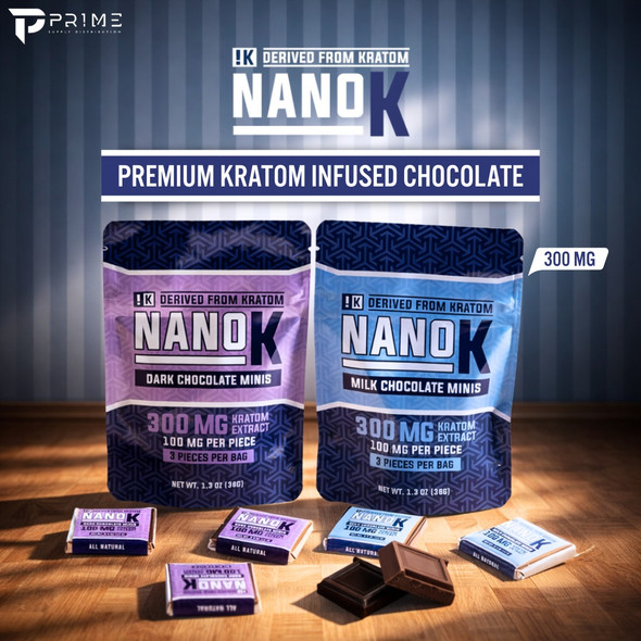 NanoK Kratom Extract Chocolate 300MG flavors Features