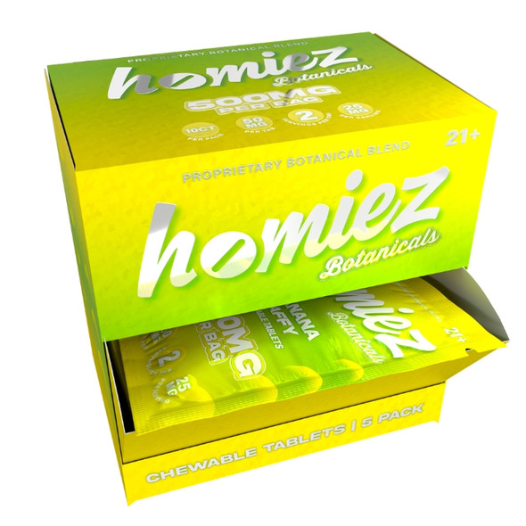 Homiez Botanical Cat Claw Tablets 500MG Banana Taffy