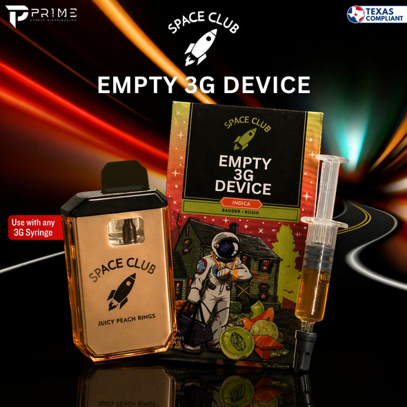 Space Club Empty Disposable Vape 3G Syringe Compatible flavors Features