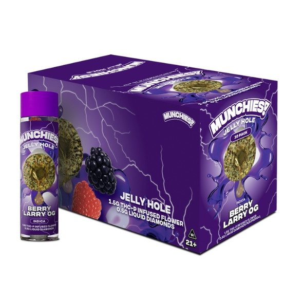Indica - Berry Larry OG Delta Munchies Jelly Hole THCP Pre Rolls 2G