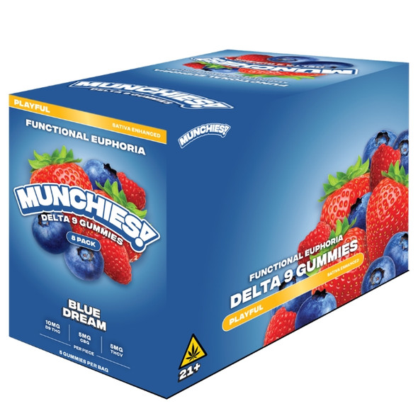 Sativa - Blue Dream (Playful) - Delta Munchies Euphoria Delta 9 Gummies