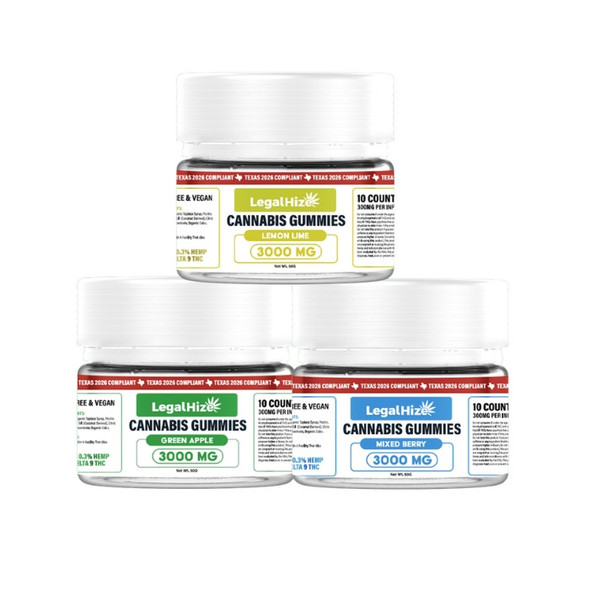 LegalHize Cannabis Gummies 3000MG Florida Compliant