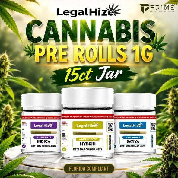 LegalHize Cannabis Pre Rolls 1G  Florida Compliant Features