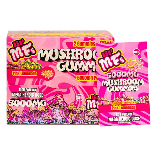 Lil MFs Mushroom Gummies 5000MG Pink Lemonade