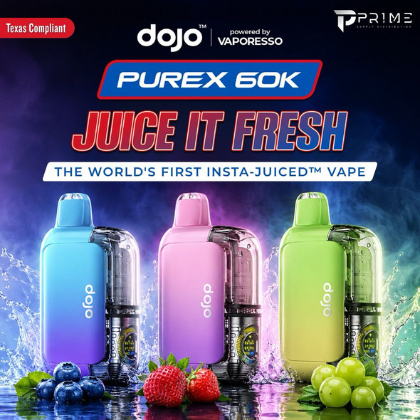 Dojo Purex 60K Disposable Vape Texas Compliant Features